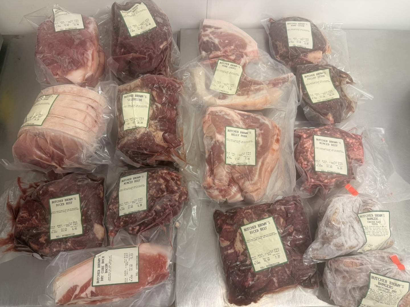 Mixed pork and beef pack